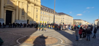 Auftritt Odeonsplatz