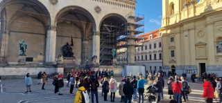 Auftritt Odeonsplatz
