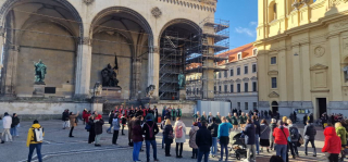 Auftritt Odeonsplatz